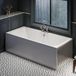 Hudson Reed Richmond Baignoire rétro – 180 x 80 cm - Tablier frontal de qualité première