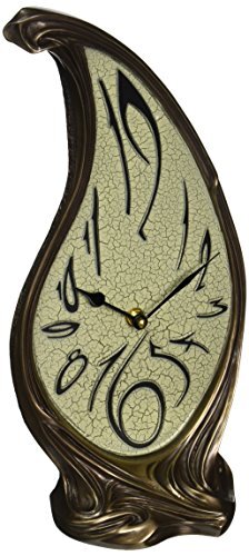 Design Toscano Teardrop, smeltende horloge, sculpturale klok