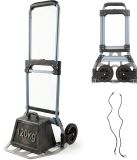Merkloos Relaxdays Steekwagen opvouwbaar - tot 120 kg - zilver-grijs