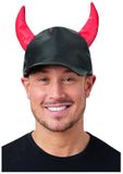 Smiffys Devil Horns Kostuum Pet - Zwart/Rood