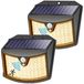 Lampes solaires avec détecteur de mouvement, 2 pièces, IP65, lumière blanc chaud