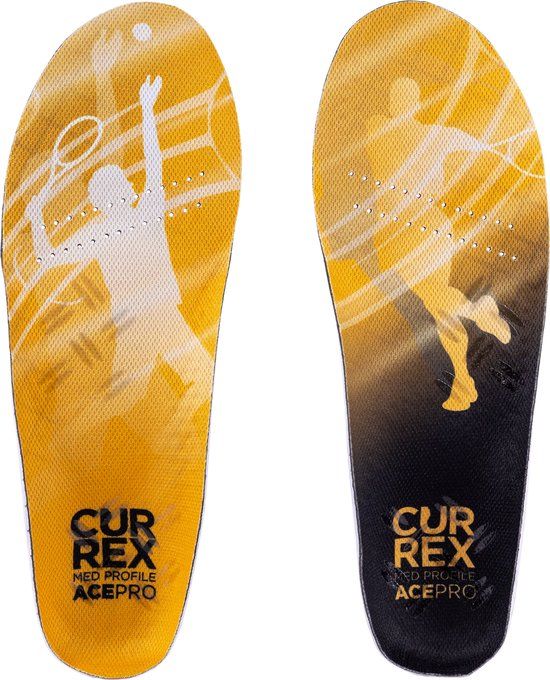 CURREX AcePro - Medium profile - Yellow - Shoe size EU42-44 - Unisex - Adults