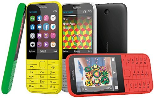 Microsoft Nokia A00019213 225 mobiele telefoon (7,10 cm (2,8 inch) display, 2 megapixel camera, micro-USB 2.0, Bluetooth 3.0, mini-SIM, FM-radio) zwart