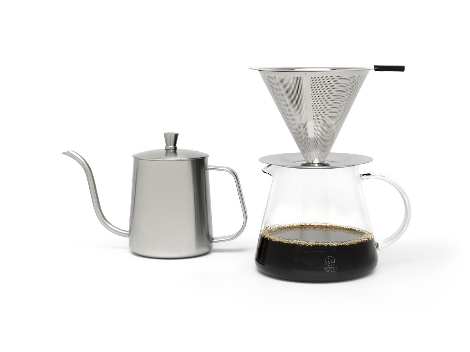 Leopold Vienna LV113012 - Zilver, Transparant - 0.5 liter