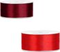 Bellatio Decorations 2x Rouleaux Ruban Satin Cadeau/Ruban Décoratif - 2,5 cm x 25 mètres - Rouge
