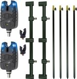 Eurocatch Goalpost set 2 Rod Complete - Banksticks - Buzzerbars - Beetmelders - Hengelsteun - Karper