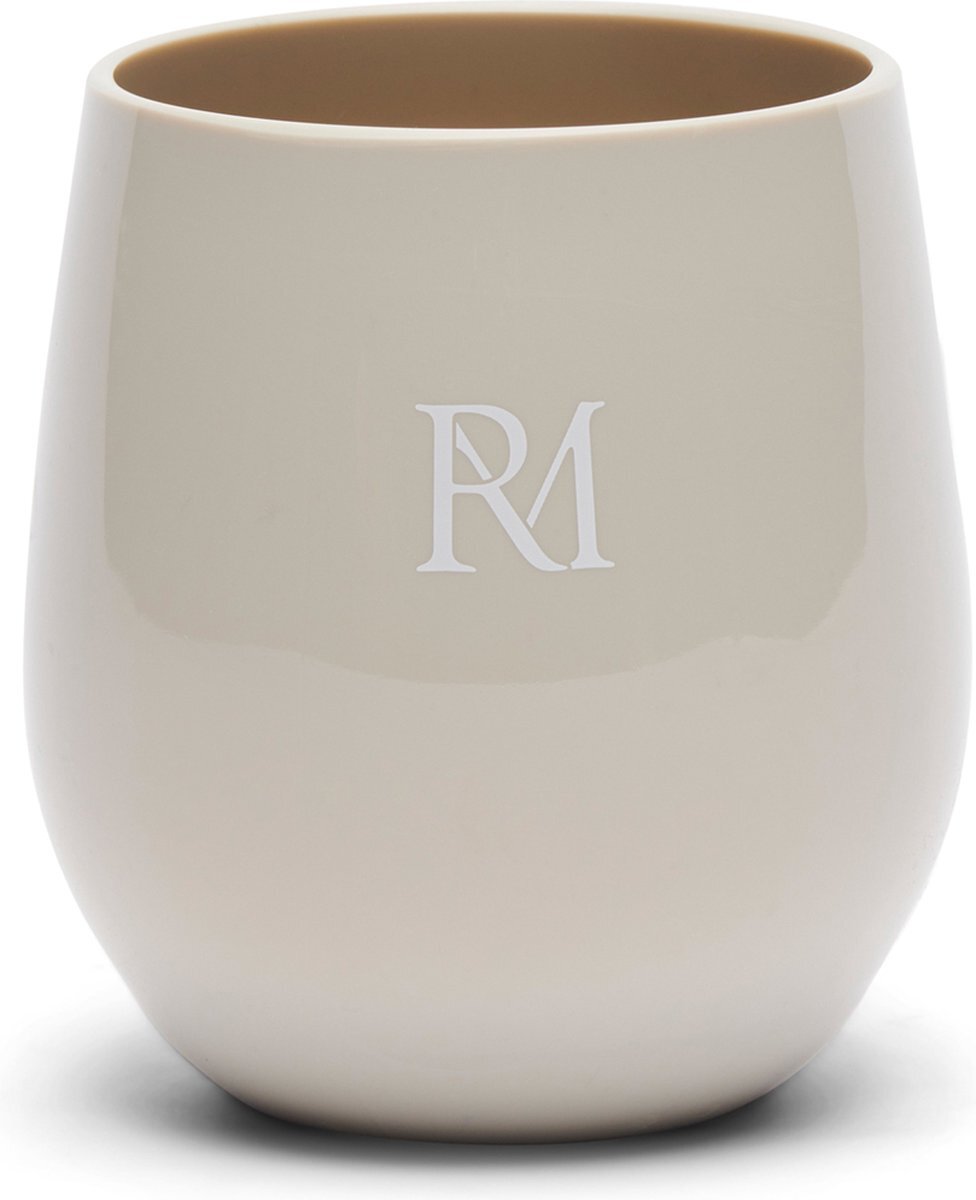 Riviera Maison RM Monogram Outdoor Water Glass - Ms - 7.5x7.5x9.5 cm