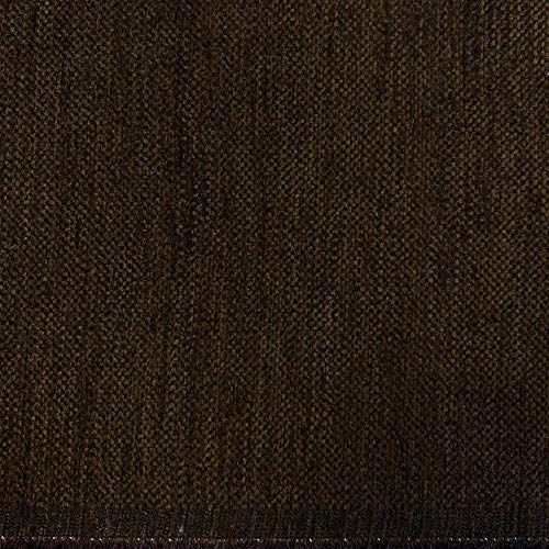 Kt KILOtela Bekleding stof, glad, chenille, dubbelzijdig, zacht, fluweelachtig, zeer duurzaam, 100 cm lang, 280 cm hoog, donkerbruin
