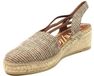 Viguera 2192.Utah Marron Sandalen met hak Vrouwen Bruin/Combi Leer Jute Sleehak