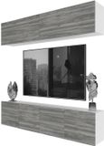 B BELINI GROUP BELINI Wandmeubel Milano 6 200 cm Grijs Mat