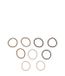 Solida Haarelastiek dik, beige et marron, 5 cm Haarelastiek