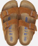 Birkenstock Arizona SFB VL Mink Narrow Dames Slippers - Mink - Maat 40