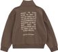 WE Fashion Jongens sweater met quarter-zip en print