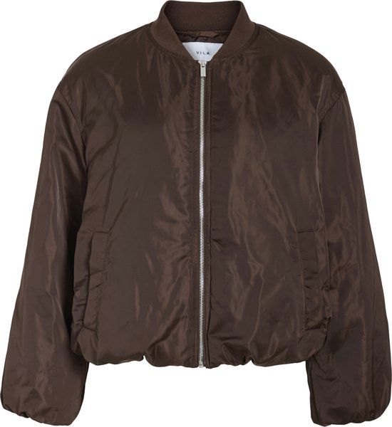 Vila Jas Vibillie L/s Bomber Jacket Coffee Bean Women's Size - 40
