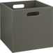 5five Opbergmand/kastmand 29 liter olijf groen van hout 31 x 31 x 31 cm