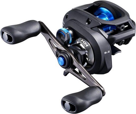 Shimano SLX DC 151 HG Baitcasting Reel - Left Hand - Black/Blue