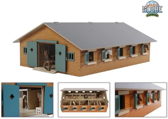 Kids Globe Kids Globe paardenstal - 9 paarden