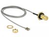 DeLOCK 89927 câble coaxial Coaxial 0,5 m RP-SMA MHF I LK Noir, Gris