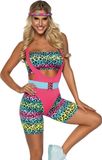 Leg Avenue 80's Cardio Cutie Kostuum, XS (Multicolor)