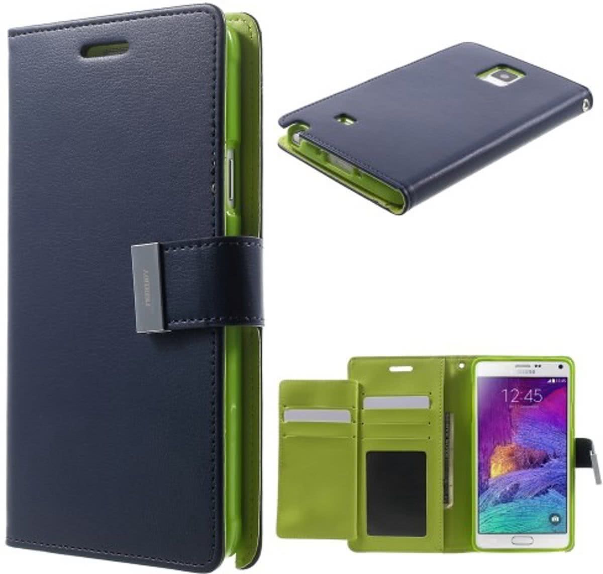 Mercury Rich Dairy wallet case Samsung Galaxy Note 3 Neo N7505 blauw