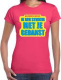 Bellatio Decorations Shoppartners Bv Foute party Stiekem met je gedanst verkleed/carnaval t-shirt roze dames - Foute hits - Foute party outfit/ kleding XL