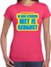 Bellatio Decorations Shoppartners Bv Foute party Stiekem met je gedanst verkleed/carnaval t-shirt roze dames - Foute hits - Foute party outfit/ kleding XL