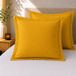 Curry Lot de 2 taies d'oreiller 63 x 63 cm – 100% coton 57 fils