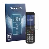 Savvies - Screenprotector voor AGM M8 FLIP - Folie Beschermfolie transparant 18 Stuks