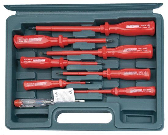 MANNESMANN Schroevendraaierset elektro 8 dlg | 4003315077398