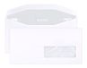 Clairefontaine 10979C - Doos met 500 witte enveloppen DL2-114x229mm - Mechanisch gegomde sluiting - 80g/m² - Kristalhelder venster 35x100mm