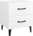 vidaXL Table de chevet 40x35x47,5 cm blanc
