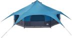 vidaXL Familietent - 18-persoons - Blauw - Polyester