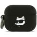 Karl Lagerfeld CG Mobile Karl Lagerfeld siliconen hoes met chaupette-kopmotief voor AirPods Pro 3 (zwart)