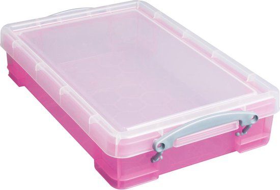 Really Useful Box 4 liter - Transparant Roze