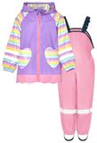 PLAYSHOES Functioneel pak 'Einhorn' azuur / geel / lila / rosa