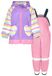 PLAYSHOES Functioneel pak 'Einhorn' azuur / geel / lila / rosa
