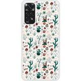 Redmi Bedrukt siliconen hoesje compatibel met Redmi Note 11 4G Cactus
