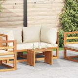 VidaXL Tuin bijzettafel bruin 50 x 32,5 x 35 cm massief teakhout