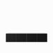 Margaret Hadas24 Mio TV kast TV lowboard 200 cm hangend modern design woonkamer wandmontage media wand push to open & opbergruimte tv-meubel (wit + zwart)