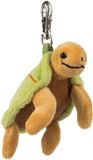 Schaffer Sleutelhanger pluche schildpad Hilde, 5x11 x 7 cm, groen/bruin