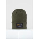 ALPHA INDUSTRIES Uniseks muts Crew Baret, Donkergroen, Eén maat