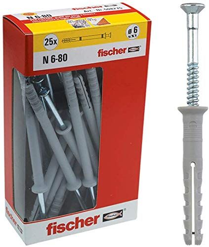 Fischer Fischer Pluggen Family 6X80 MM Grijs