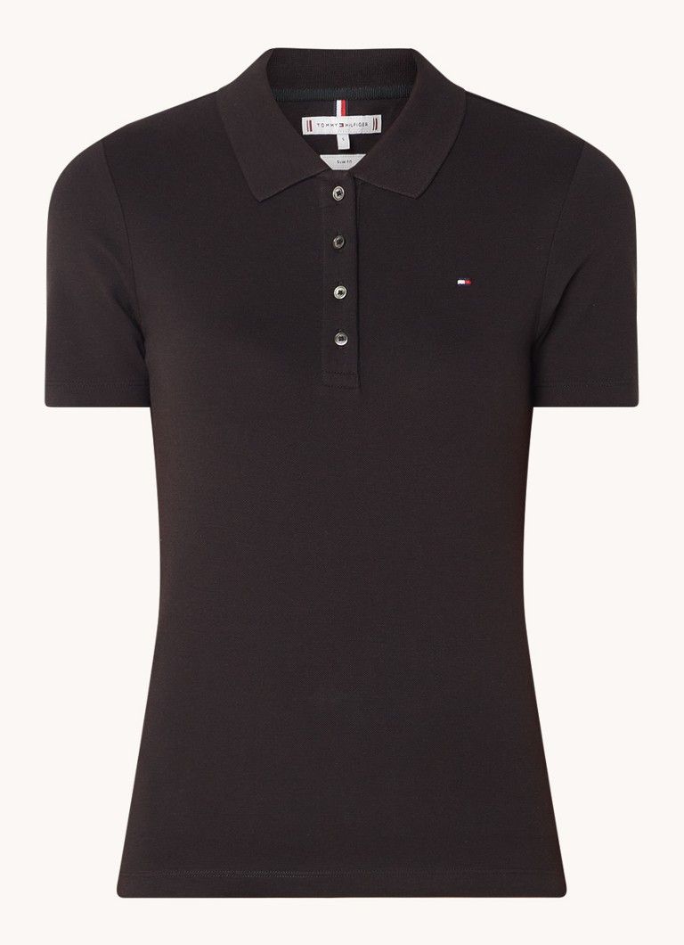 Tommy Hilfiger 1985 Slim Fit Polo - Piqué Katoen - Logo
