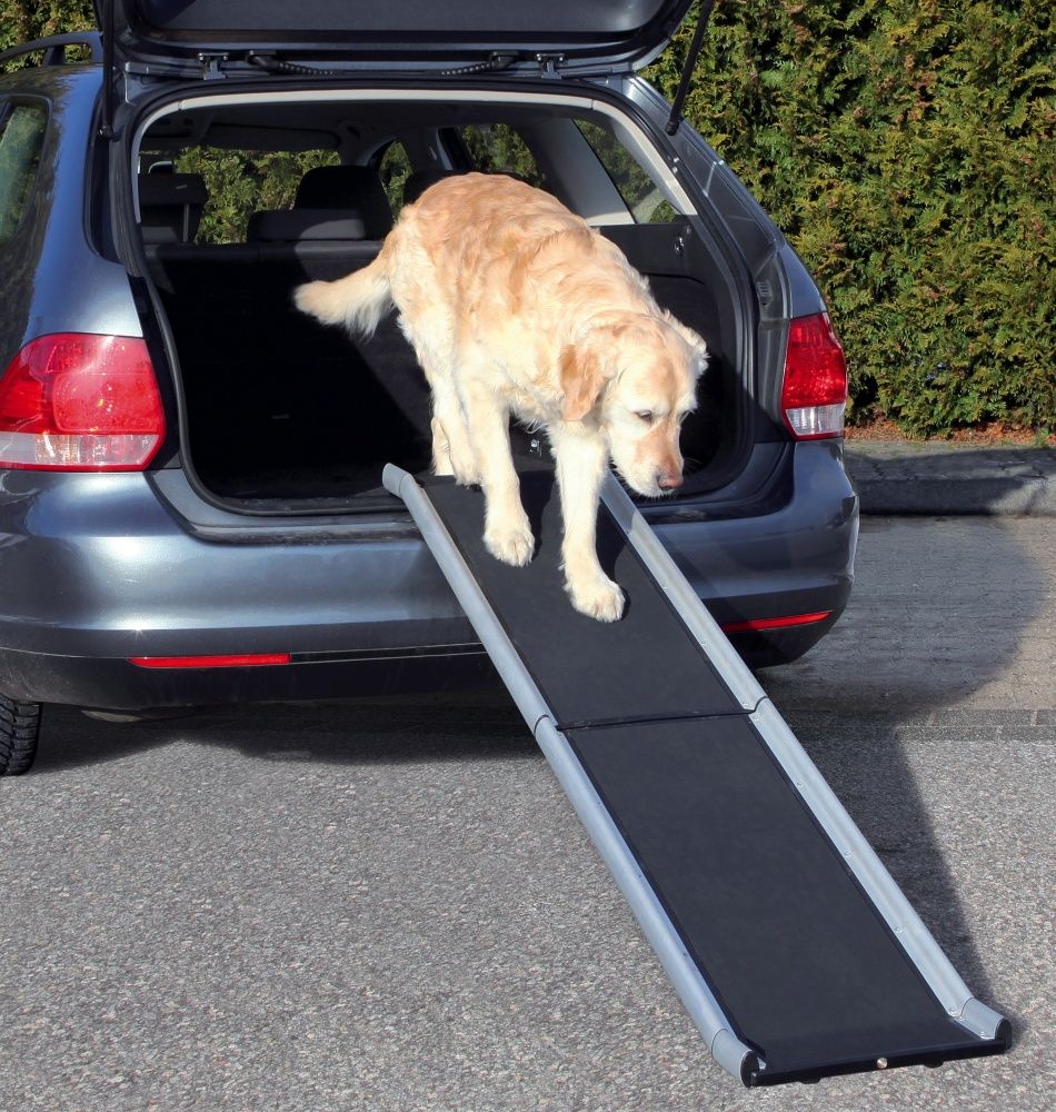 TRIXIE Petwalk Folding Ramp - Aluminium - Zwart/Zilver - 38cm x 155cm
