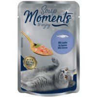 MOMENTS Soup nat kattenvoer Adult, Zalm 48x40 g