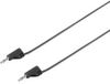 Voltcraft MSB-200 Meetsnoer Banaanstekker 2 mm Banaanstekker 2 mm 0.60 m Zwart 1 stuk(s)