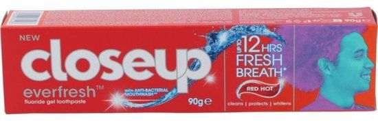 Closeup Everfresh Tandpasta Red Hot 90 Gram
