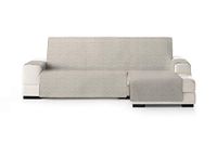 Eysa Mist bankovertrek, polyester, C/1 beige-grijs, Chaise longue 240 cm. Geschikt voor banken van 250 tot 300 cm.