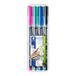 Staedtler Viltstift Lumocolor 317 permanent M set à 4 kleuren | 10 stuks