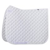 Imperial Riding Zadeldek IRH Basic DR, dressuur-zadeldek van polyester keperstof met dubbele riemkousbevestiging en billetstrap, wit, pony